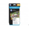 HP 303 Photo Value Pack Schwarz und Cyan/Magenta/Gelb – 40 Blatt/10 x 15 cm (Z4B62EE)