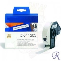 Compatibele Brother DK-11209 voorgestanst klein adreslabel – zwart op wit, 29 mm x 62mm