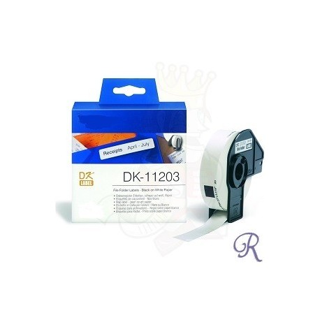 Compatible Brother DK-11209 Label Roll – Black on White, 29mm x 62mm