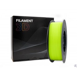 Filamento 3D PLA Diâmetro 1.75mm Bobine 1kg Amarelo Fluorescente